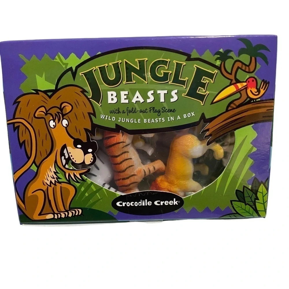 Crocodile Creek Box of Jungle Beasts Sea Creatures Dinosaur Figures